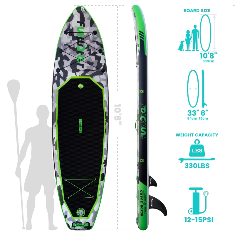 paddleboard zeleny nafukovaci